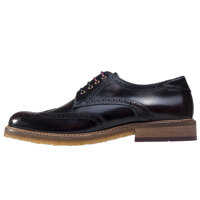 Pantofi Prycce High Shine Derby Brogues In Dark Red Barbati
