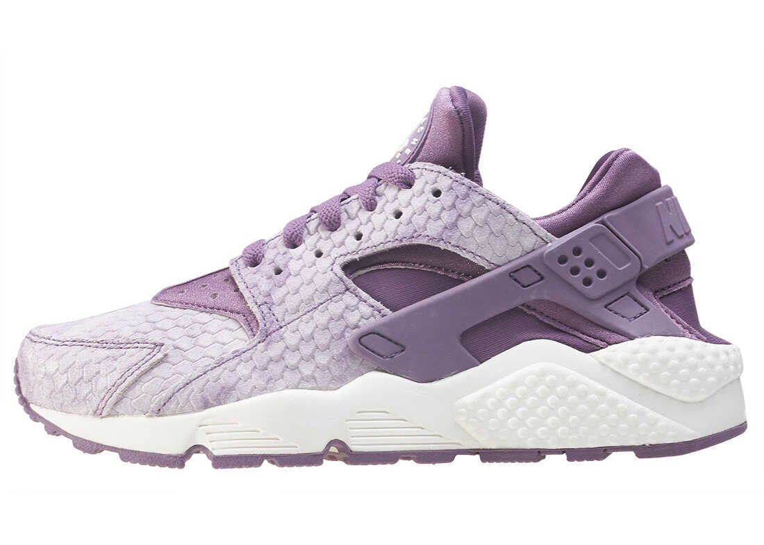 Tenis Nike Air Huarache Run Premium Trainers In Violet Blue