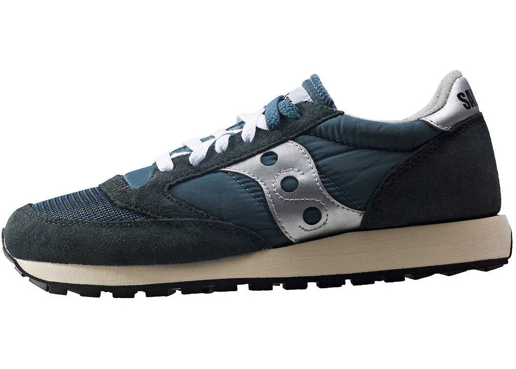 Saucony Jazz Original Vintage Trainers In Navy Green Blue