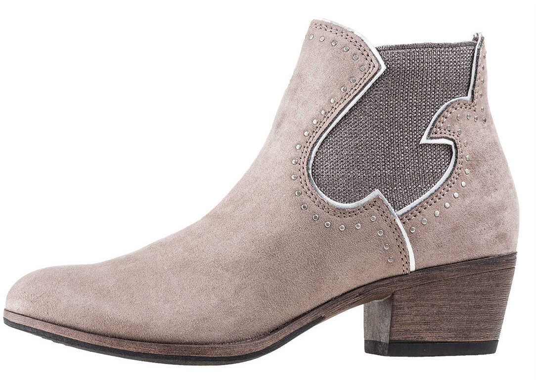 Gheata Marco Tozzi Borderline Combi Chelsea Boots In Taupe Beige