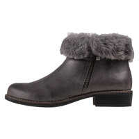 Ghete & Cizme Comb Fur Boot Ankle Boots In Anthracite Femei