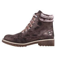 Ghete & Cizme Mocca Metallic Comb Ankle Boots In Brown Femei