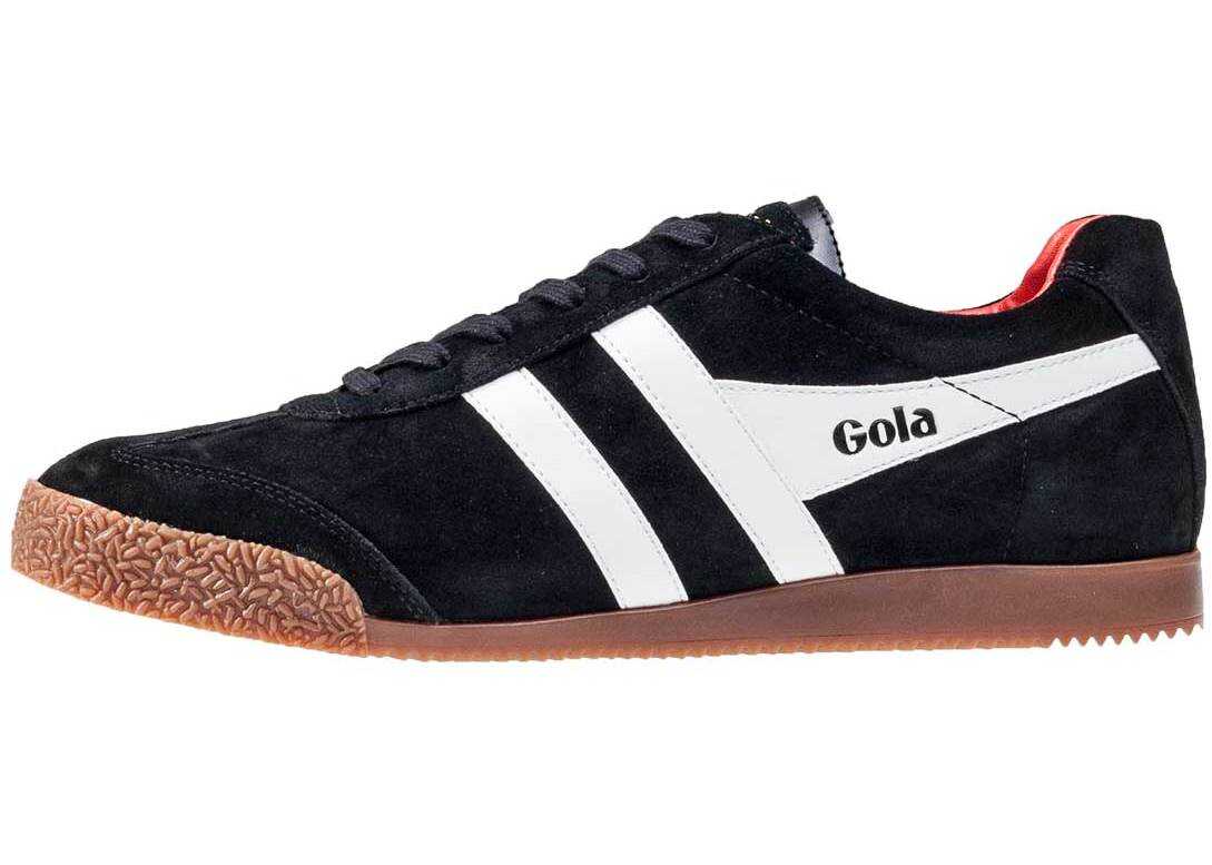 Tenis Gola Harrier Trainers In Black White Red* Black