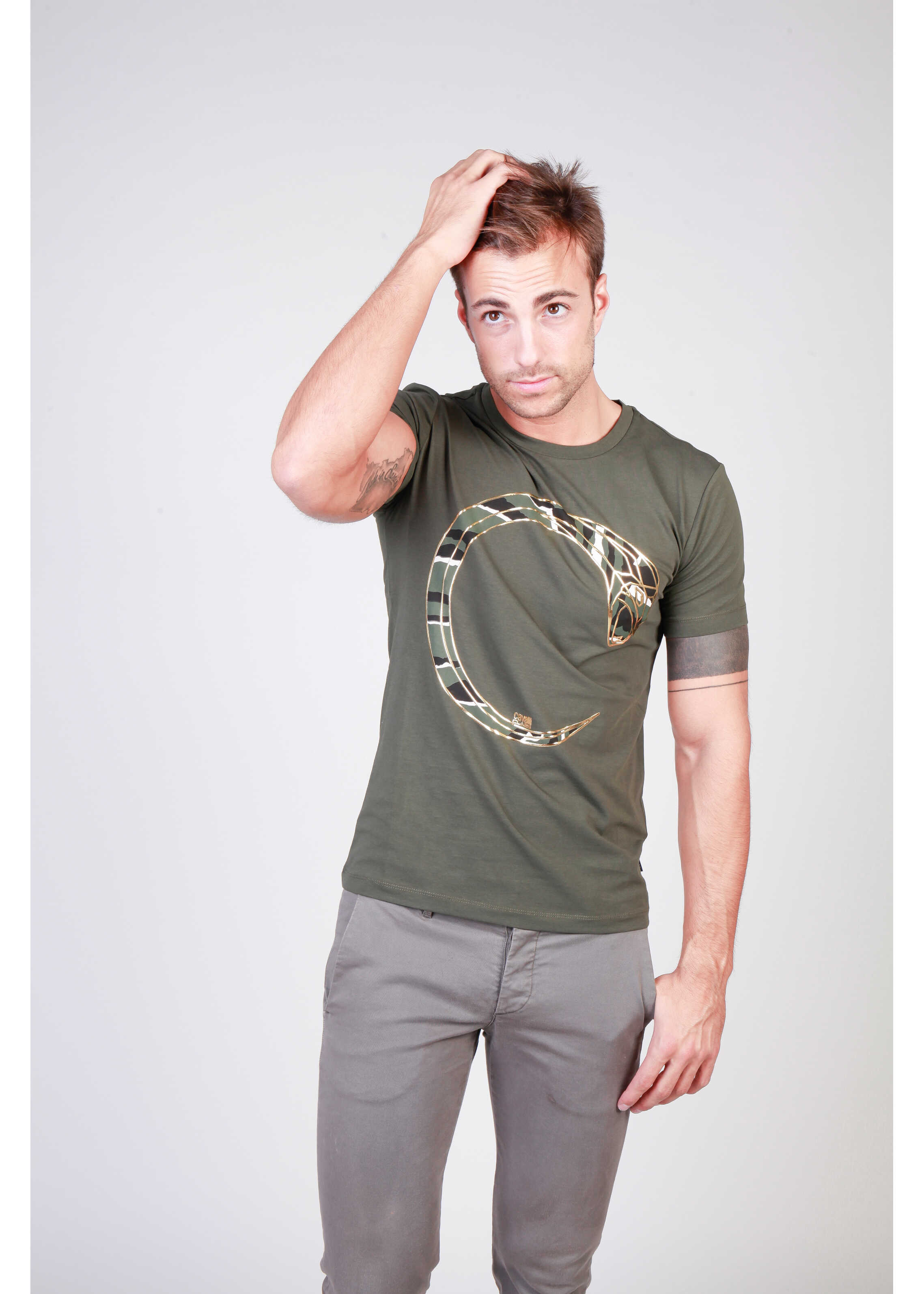 Tricou Cavalli CLASS B3Jqb71597299_0114_22D Green