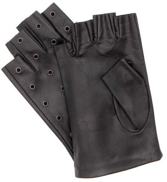 Manusa Karl Lagerfeld Leather Gloves Black