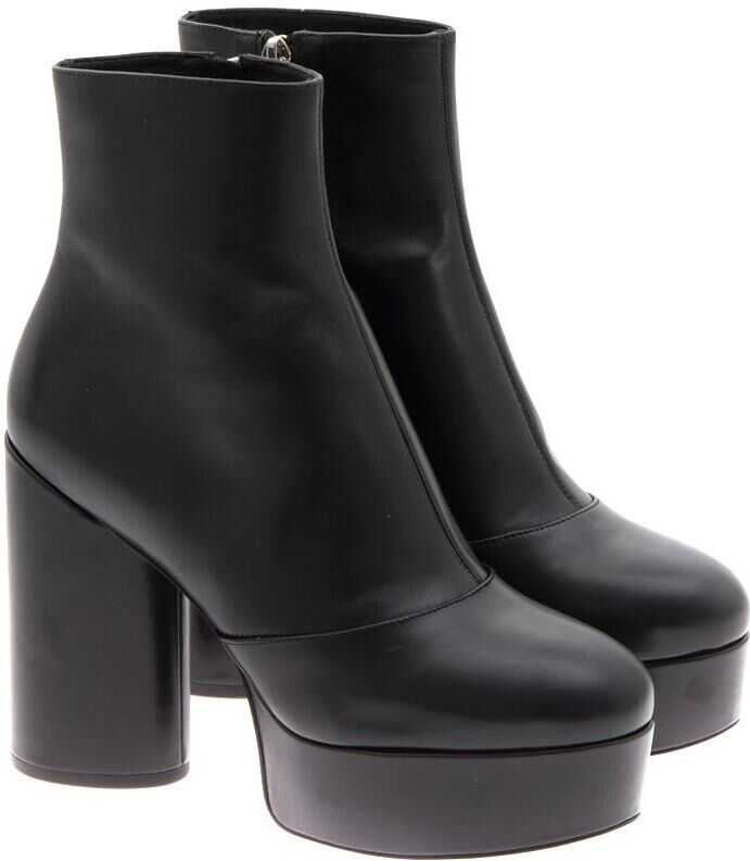 Gheata Marc Jacobs Leather Ankle Boots Black
