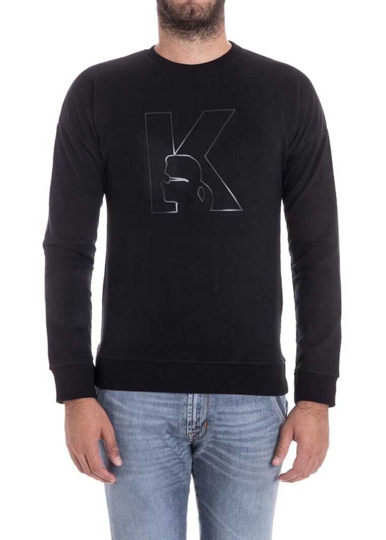 Bluza Karl Lagerfeld Cotton Blend Sweatshirt Black
