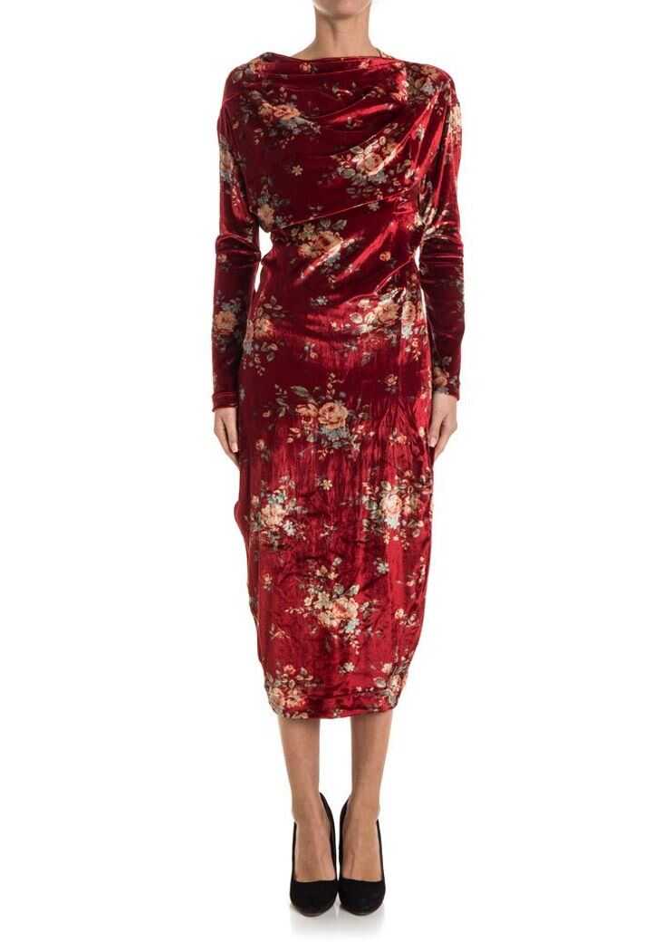 Rochie Vivienne Westwood Velvet Dress (Andreas Kronthaler Unisex Collection For Vivienne Westwood) Red