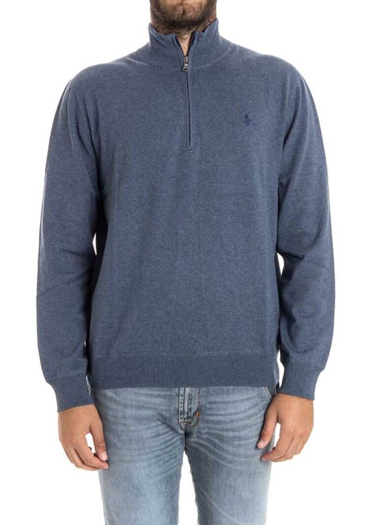 Pulover Ralph Lauren Cotton Sweater Blue
