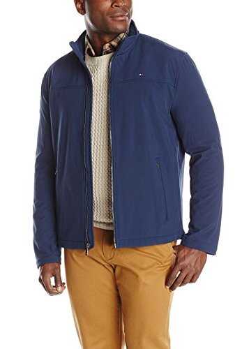 Geaca Tommy Hilfiger Men's Soft-Shell Classic Zip-Front Jacket Navy