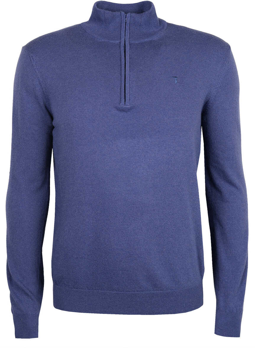 Trussardi Lupetto Zip 32M42INT Niebieski