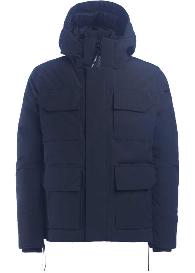 Geaca CANADA GOOSE Maitland Black Parka With Hood Black