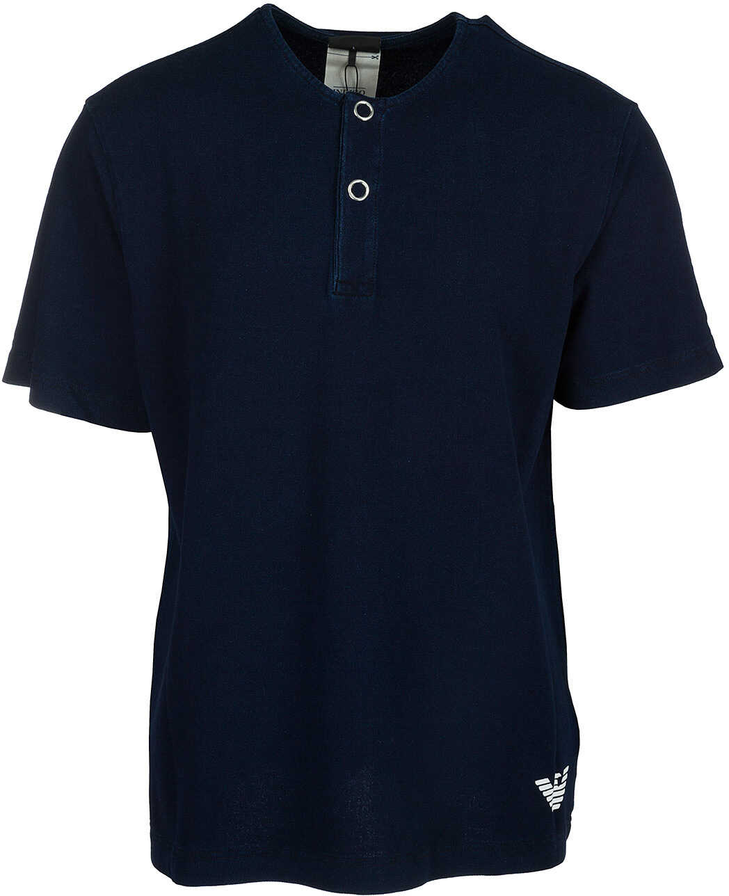 Tricou Emporio Armani Neckline Jumper Blue