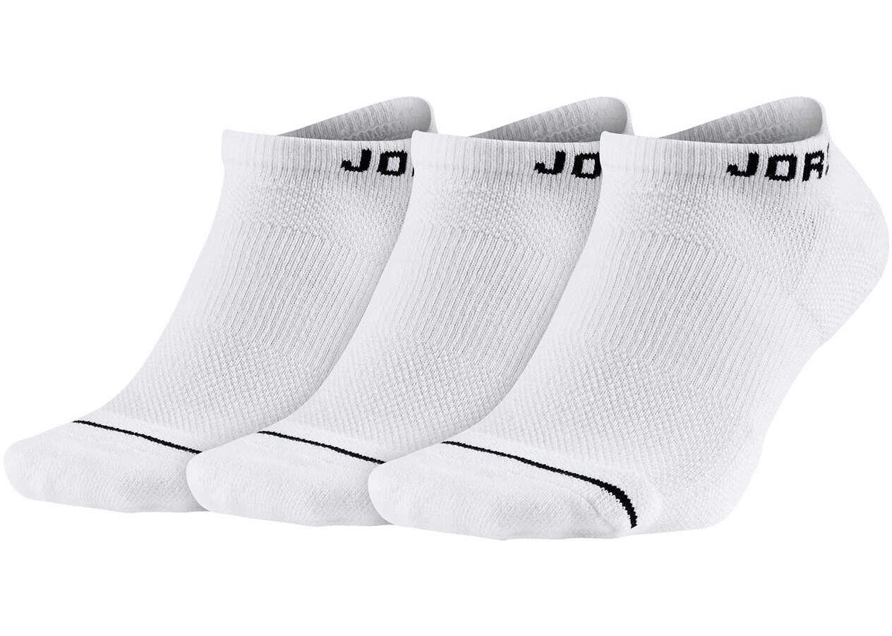 Soseta Nike Jordan Jumpman No Show Unisex White Socks White-White-White-Black
