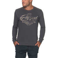Bluze Trening & Hanorace Jordy Men's Blue Sweatshirt With Brand Print Barbati
