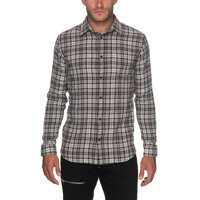 Camasi Erland Men's Grey Shirt With Checked Print Barbati