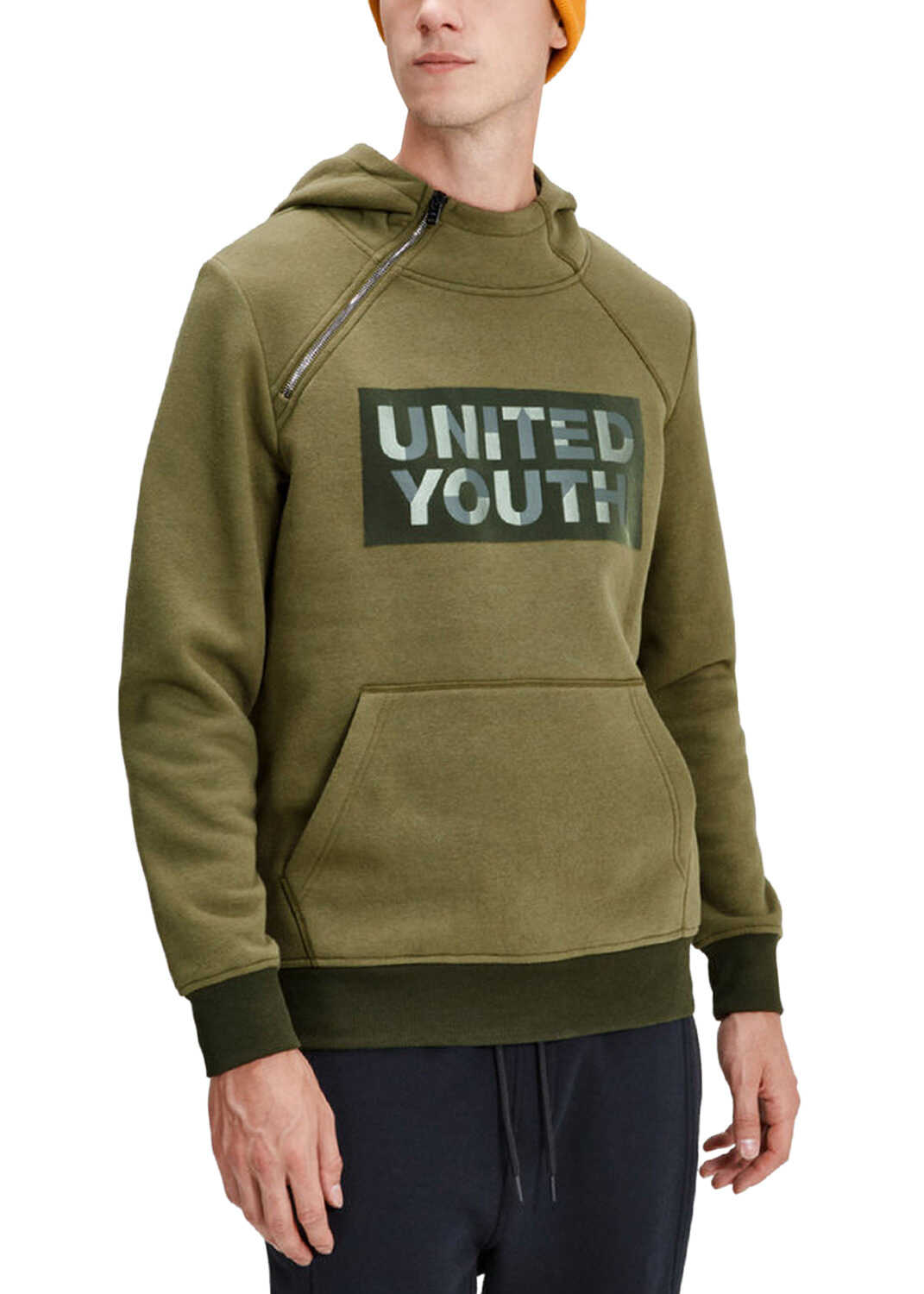 Bluza JACK & JONES Kalvo Sweat Hood Camp Core Slim Fit Capulet Olive