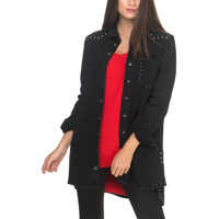 Rochii Women's Black Shirt Dress Femei