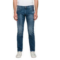 Blugi Men's Light Blue Jeans With Fadings Barbati