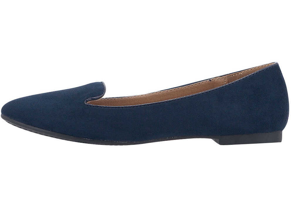 Balerin Louvel Women's Suede Ballerinas In Blue Blue