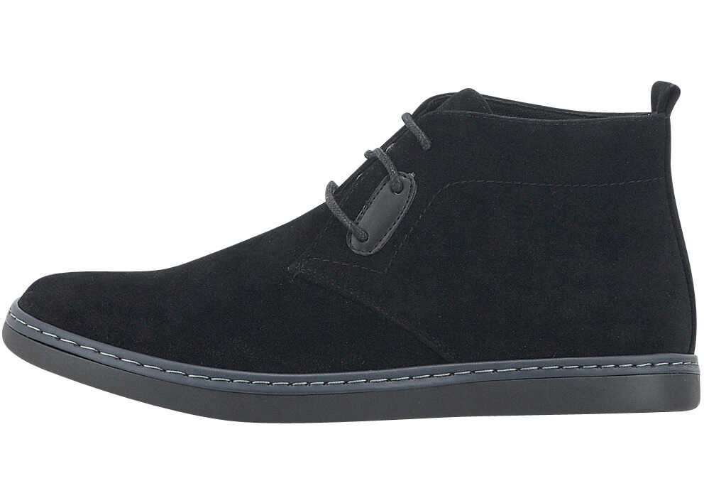 Gheata Bitter-Sweet Men's Black Suede Boots Black