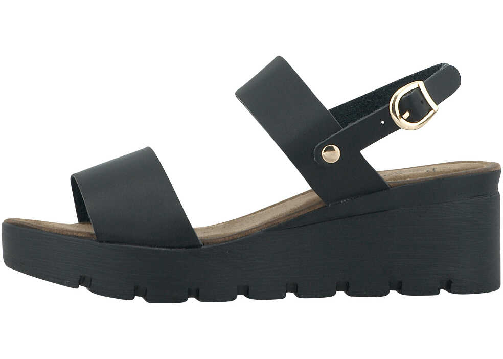 Sandala Louvel Women's Black Platforms Black