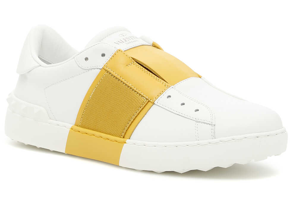 Tenis Valentino Garavani Open Sneakers BIANCO SENAPE