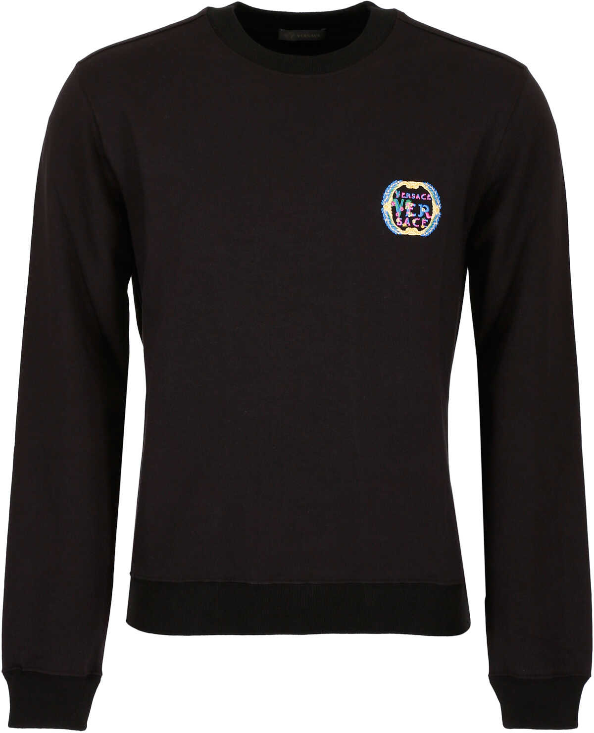 Bluza Versace Embroidered Sweatshirt NERO