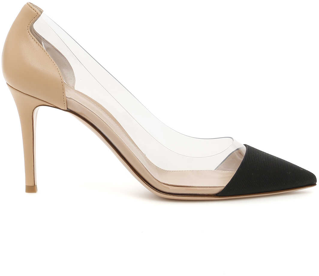 Pantof Gianvito Rossi Plexi 85 Pumps DECOLETTE GROGRAIN PLEXI 85MM BI MATERIAL