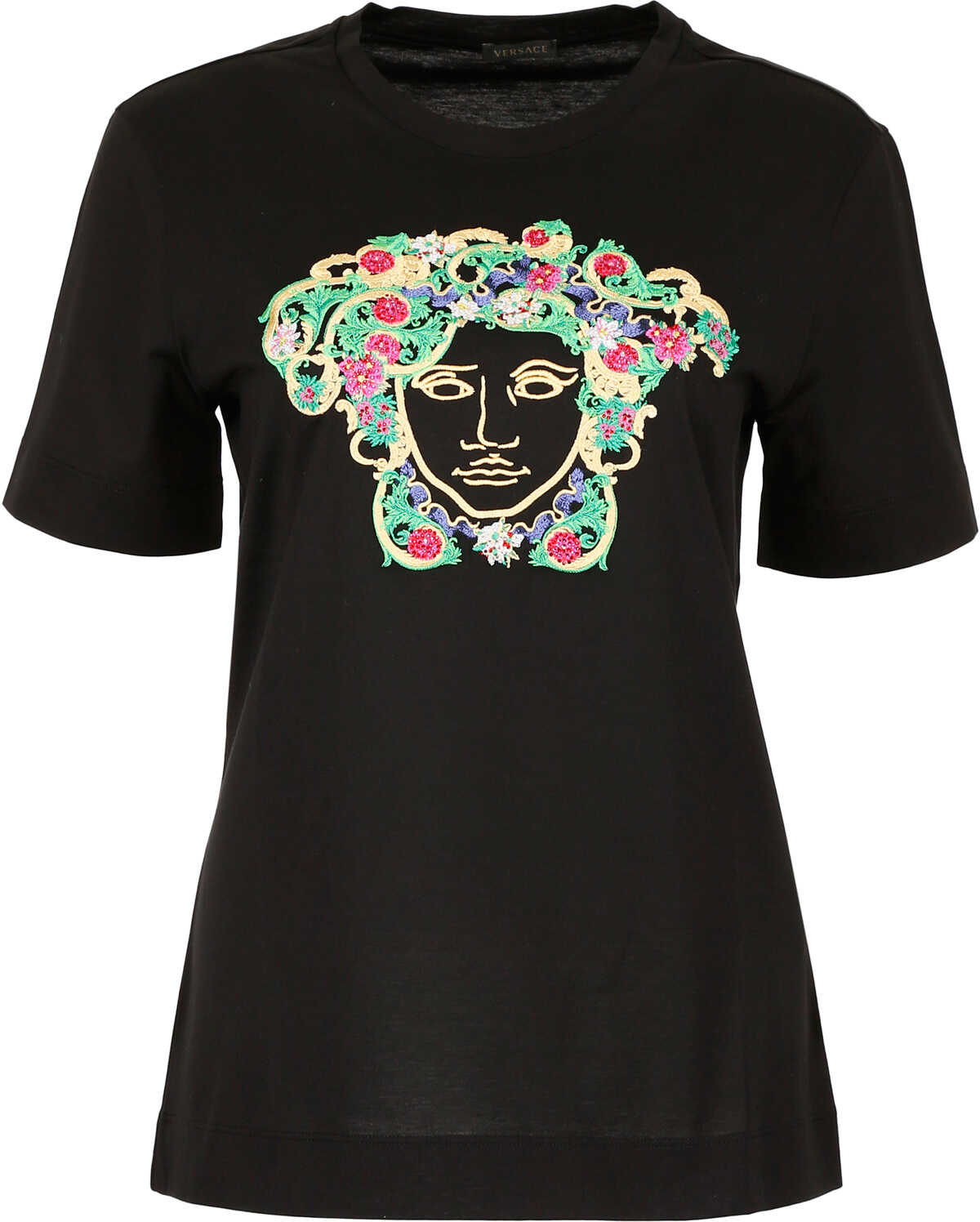 Tricou Versace Embroidered Medusa T-Shirt NERO