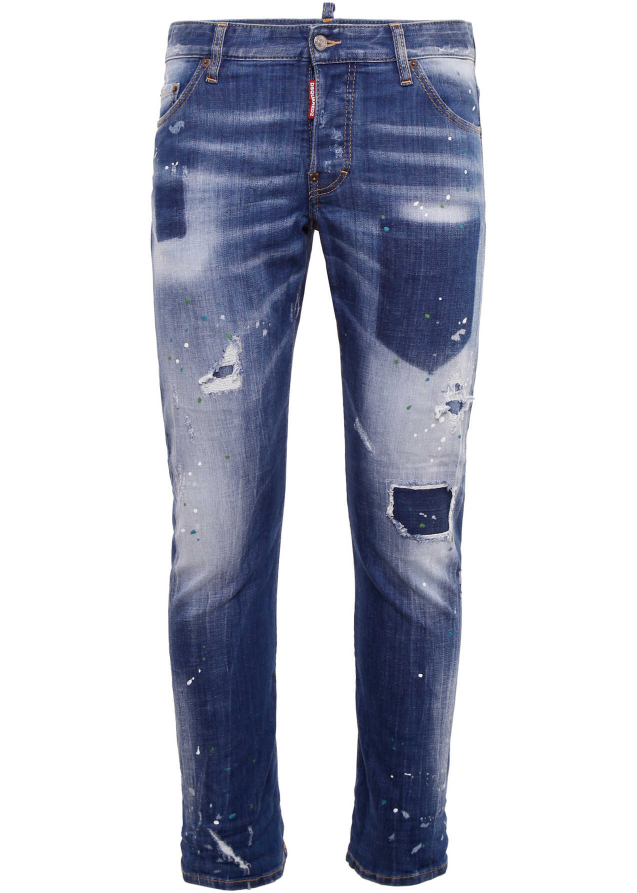Blug DSQUARED2 Sexy Twist Jeans BLUE DENIM