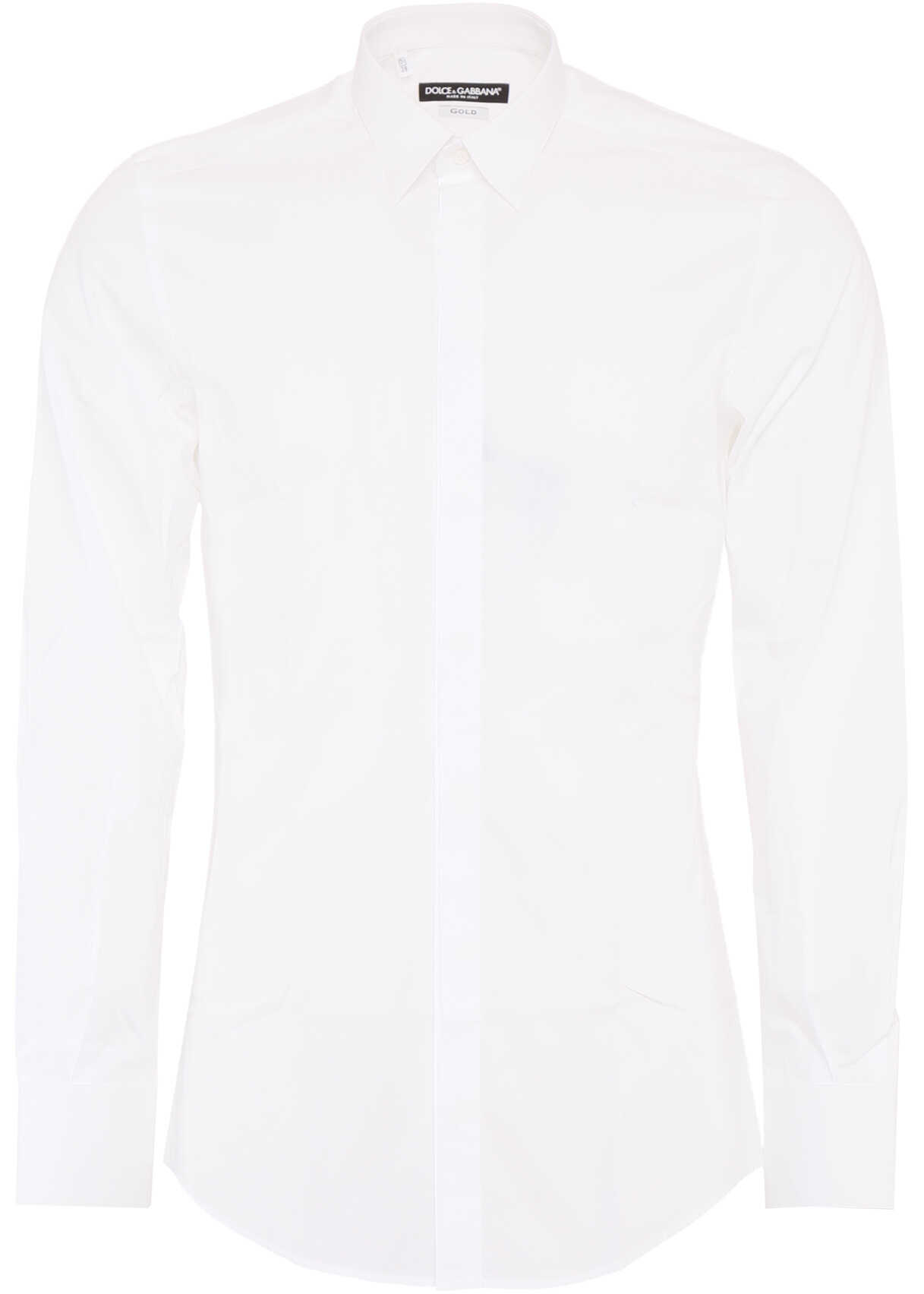 Camasa Dolce & Gabbana Gold Fit Shirt BIANCO OTTICO