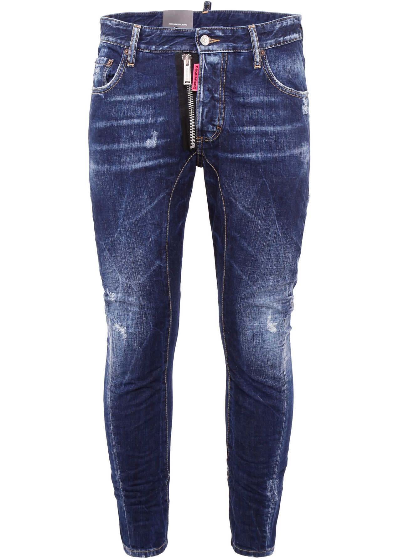 Pantalon DSQUARED2 Be Cool Be Nice Tidy Biker Jeans BLUE DENIM