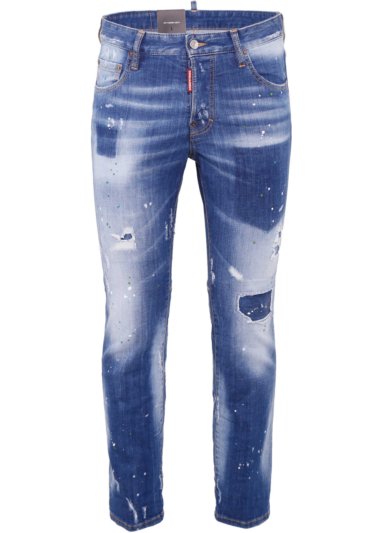 Blug DSQUARED2 Jeans Five Pockets BLUE DENIM