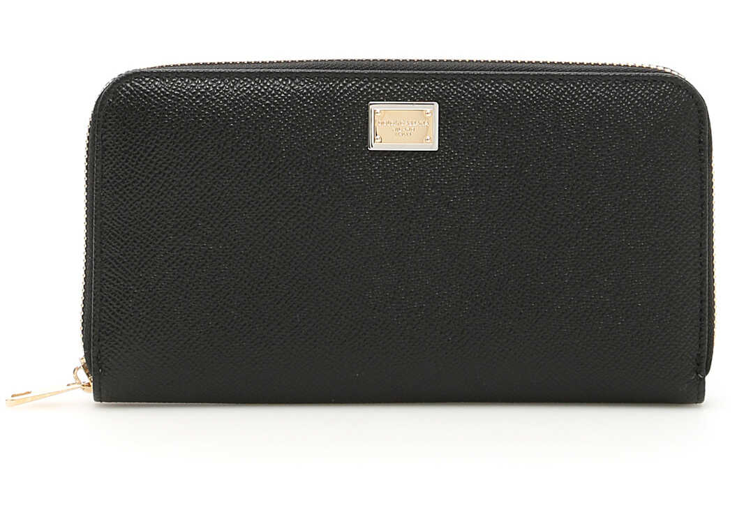 Portofel Dolce & Gabbana Zip-Around Wallet NERO