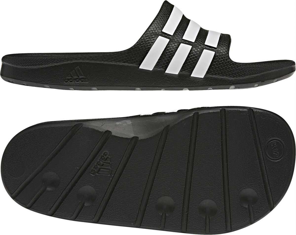 Slap adidas DURAMO SLIDE K BLACK1/RUNWHT/BLACK1