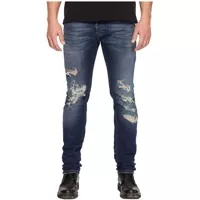 Blugi Super Slim Fit Destroyed Jeans Barbati