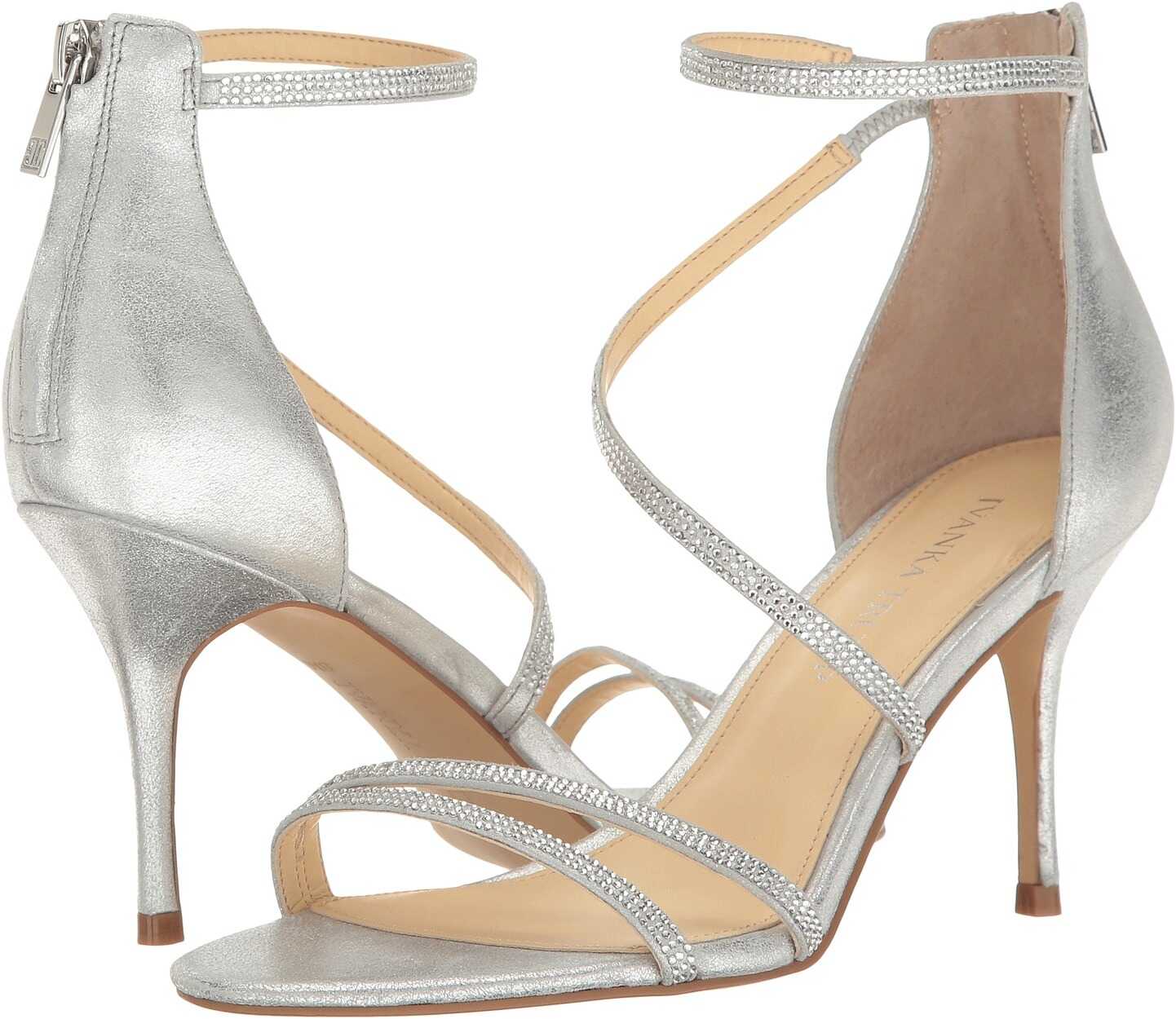 Sandala Ivanka Trump Genese Silver Suede