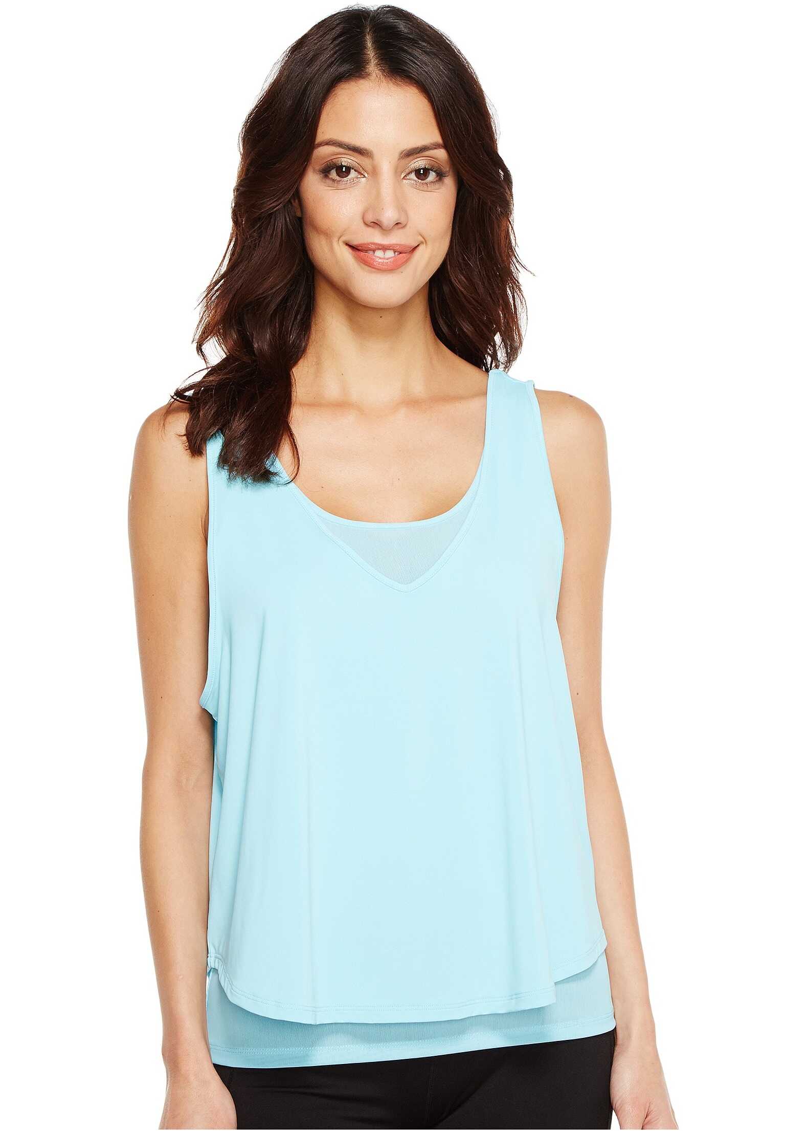Bluza Ivanka Trump Pop Over Tank Top Topaz Blue
