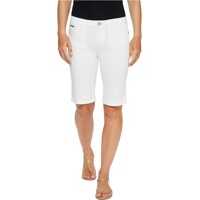 Pantaloni Scurti Denim Bermuda Shorts in White Femei