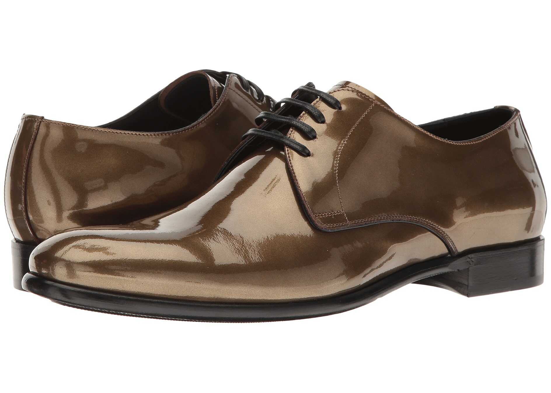 Pantof Dolce & Gabbana Metallic Plain Toe Oxford Gold