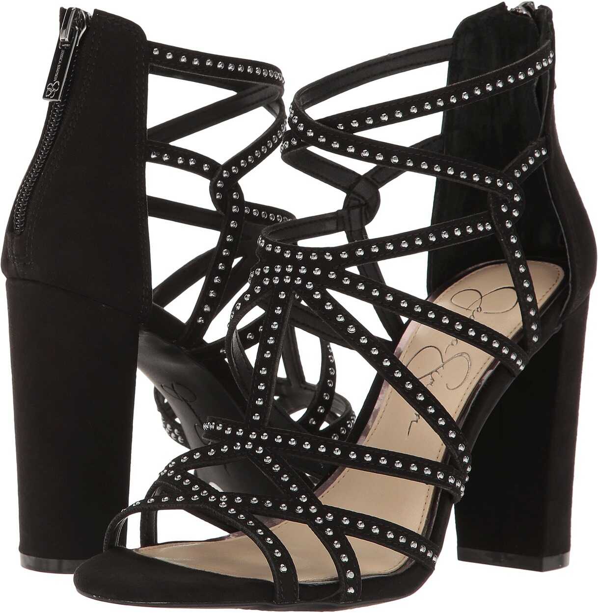 Pantof Jessica Simpson Emmi Black Microsuede