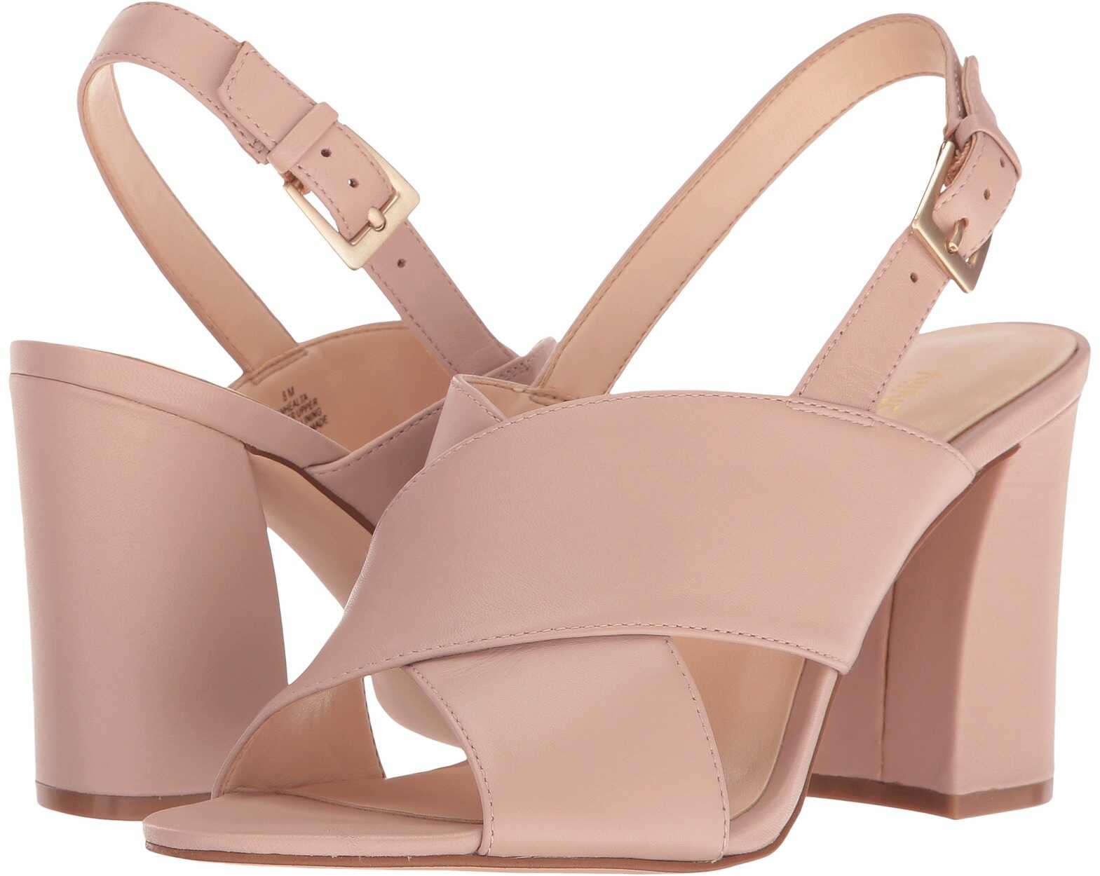 Sandala Nine West Healta Natural Leather