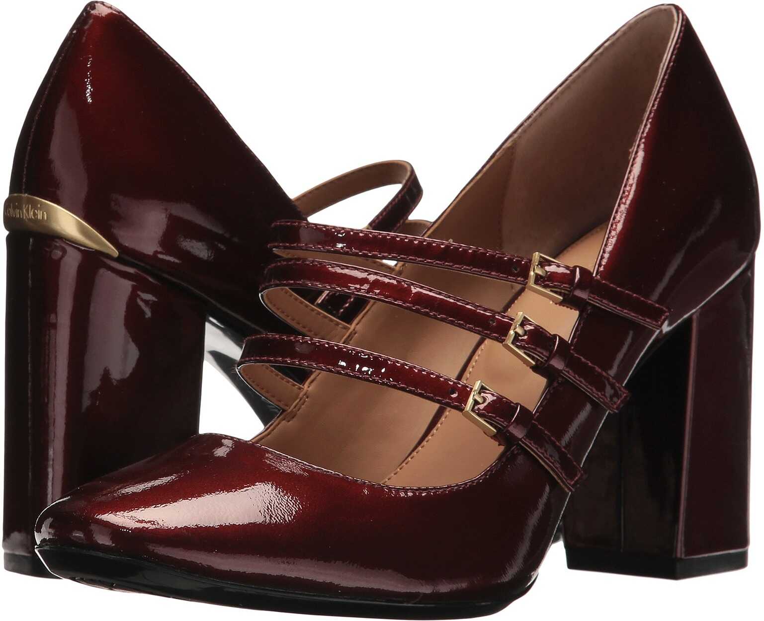 Pantof Calvin Klein Columbia Cherry Red Pearled Patent