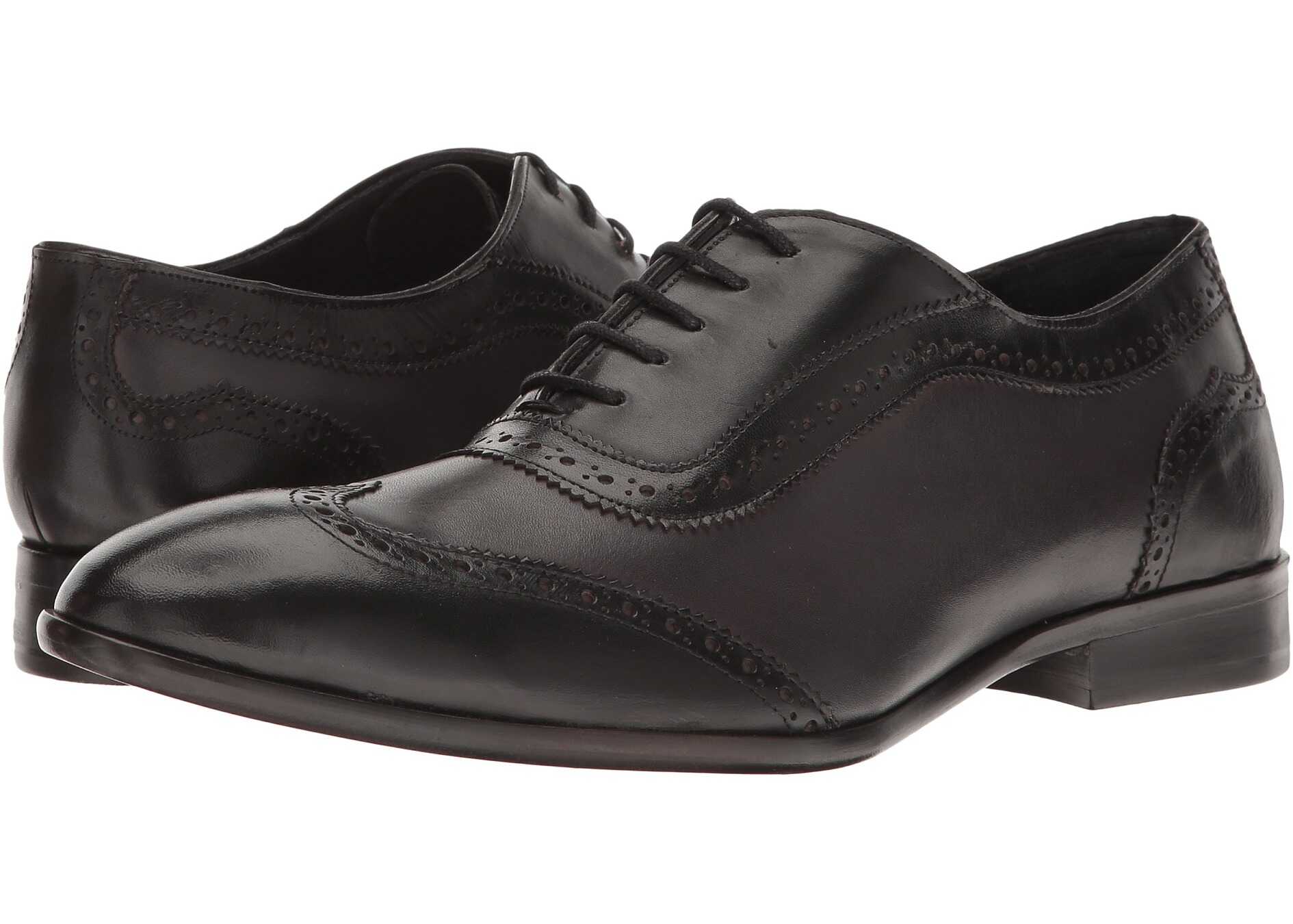 Pantof Messico Paterno Black Patent/Burnished Grey Leather