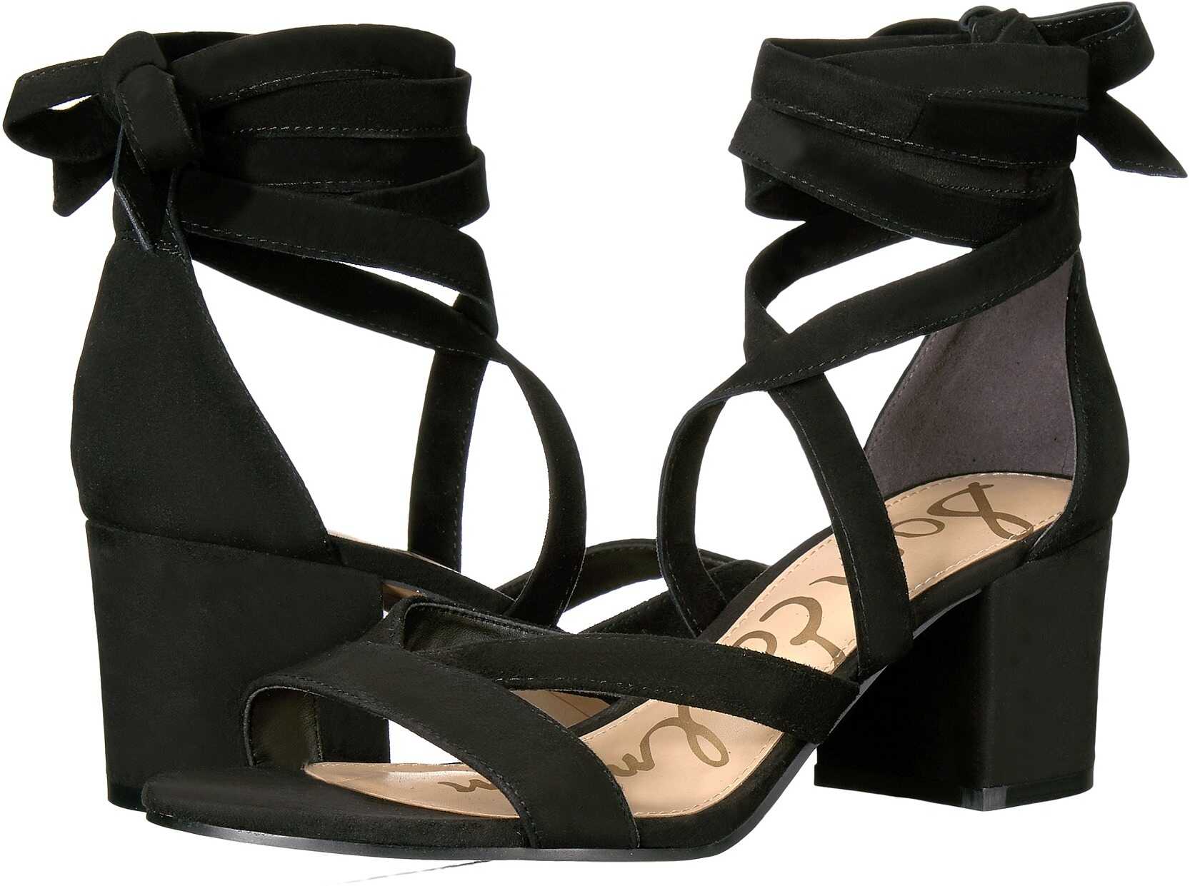 Sandala Sam Edelman Sheri Black Kid Suede Leather