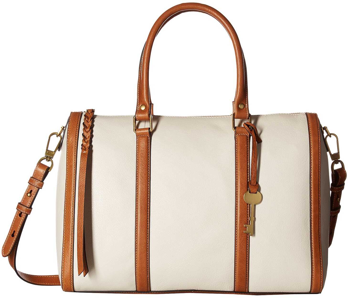 Fossil Kendall Large Satchel Vanilla Fossil Kendall Large Satchel Vanilla