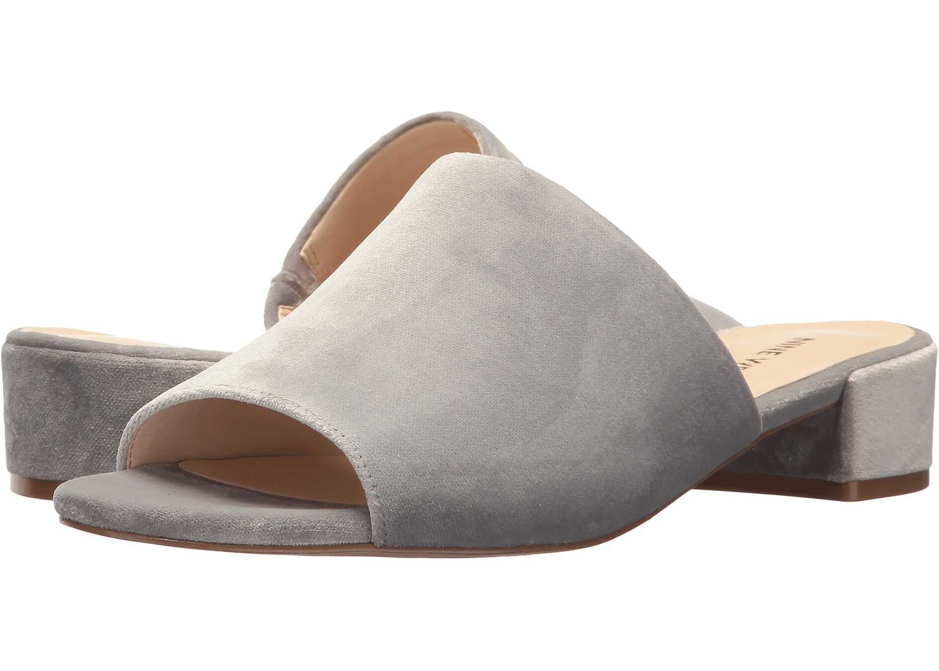 Pantof Nine West Raissa Slide Sandal Grey Fabric