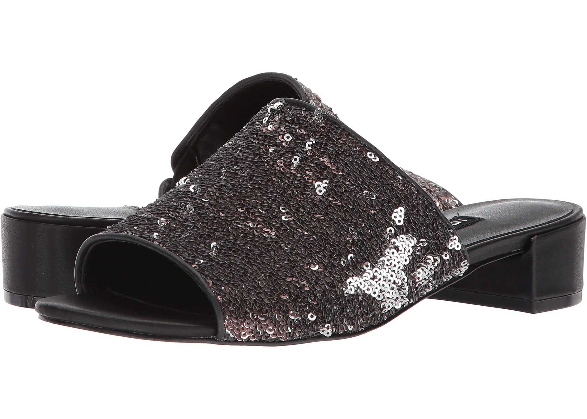 Sandala Nine West Raissa Slide Sandal Black/Black Synthetic