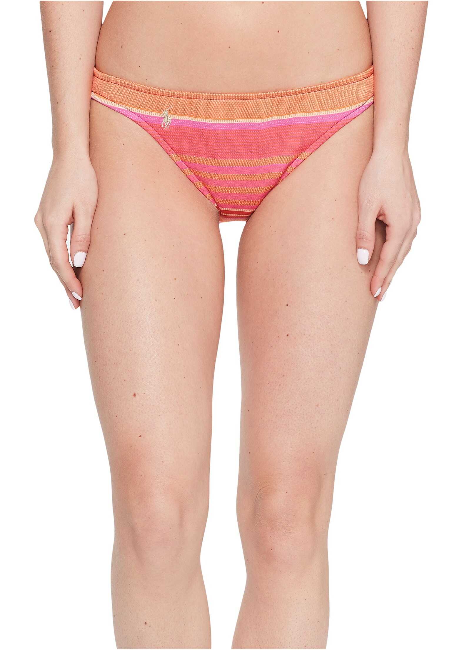 Slip Ralph Lauren Playa Stripe Taylor Hipster Bottom Coral